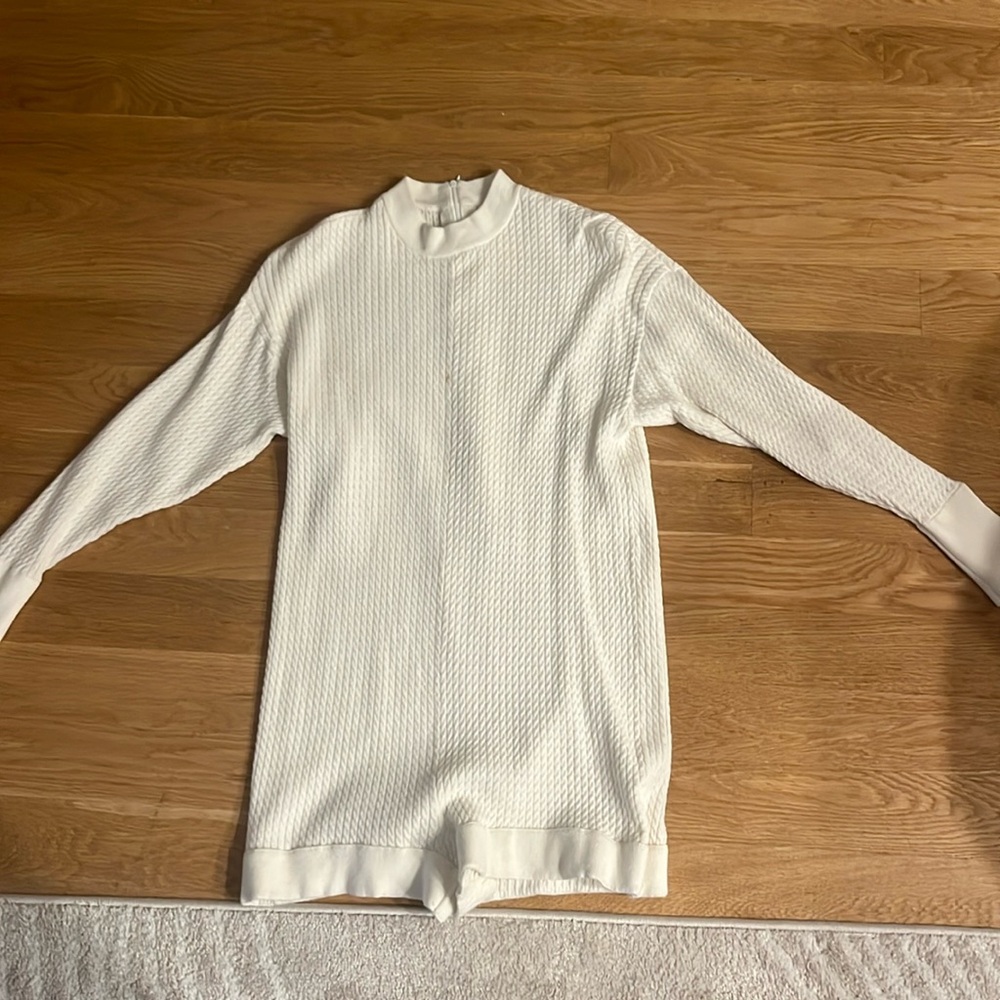 Long sleeve White romper